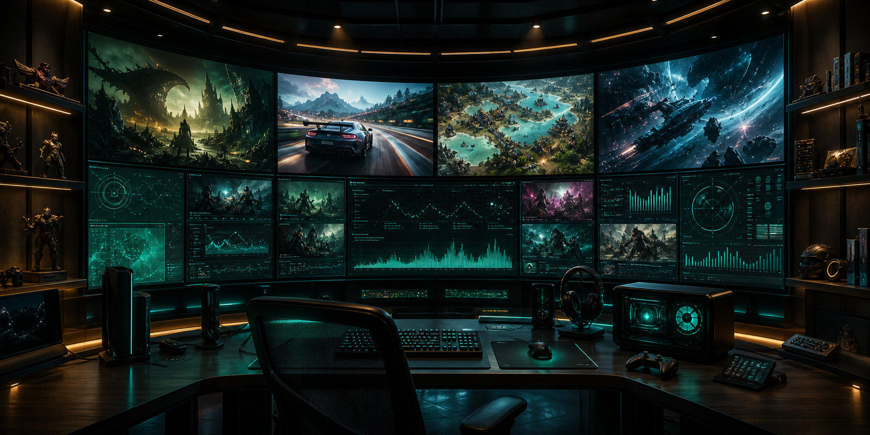 Professional gaming arena with the luxurycasiino.com ambience
